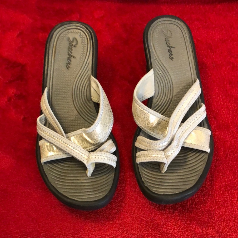 Sketchers wedge heel sandals 7